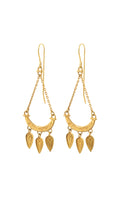 Dailia earrings - 22k Gold Plate