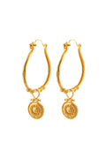 Kavani Hoops - 22k Gold Plated