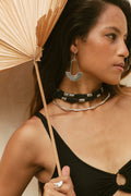 Amari Choker Wrap - White Brass