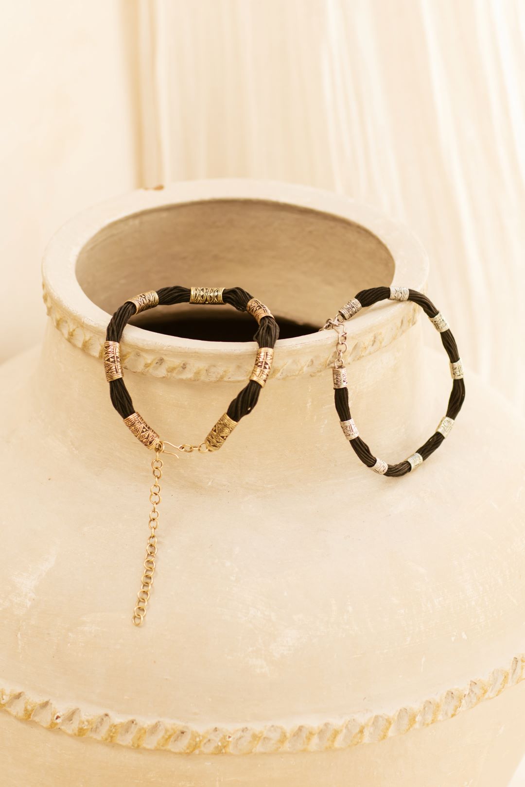 Amari Choker - White Brass