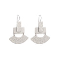 Naia earrings - white brass