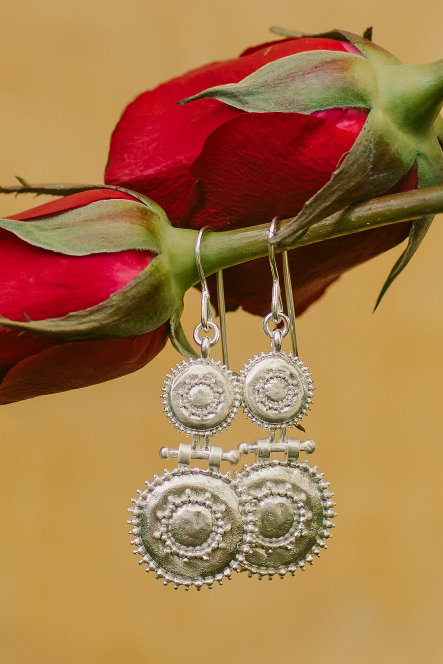 Kaavya Earrings - Silver Plated