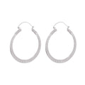 Shivani hoops - white brass