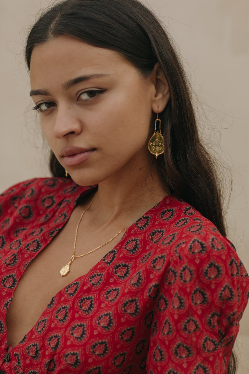 Nahla Necklace - 22k Gold Plated