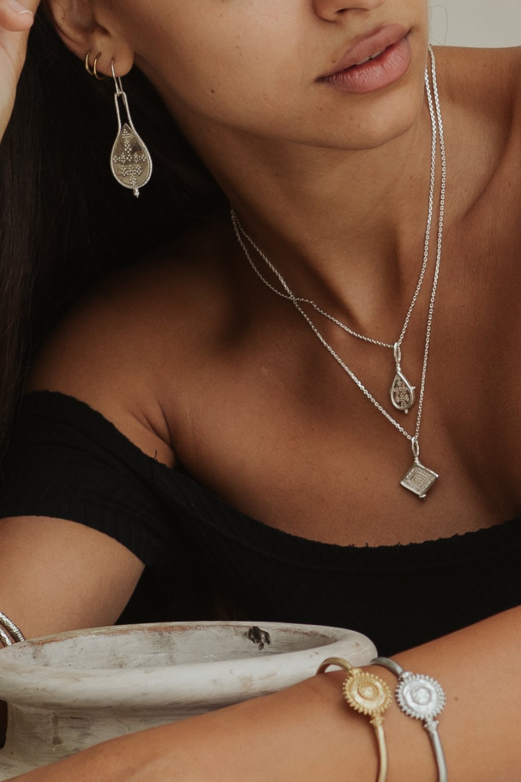 Nahla Necklace - Sterling Silver