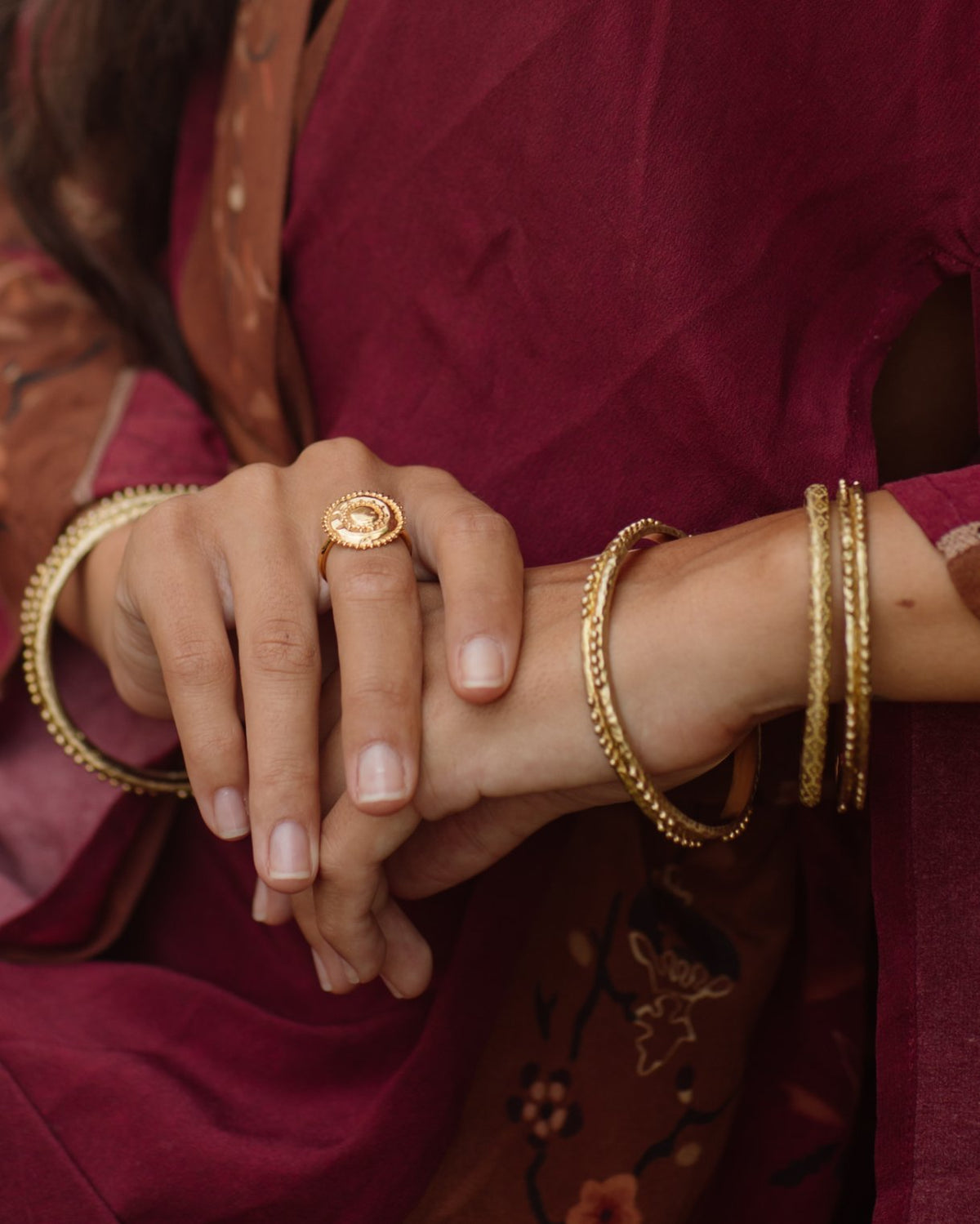 Kaavya Ring - 22k Vermeil