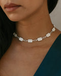 Najma Choker - Silver Plated