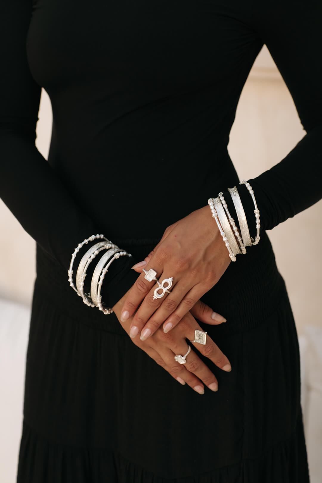 Najma Bangles - Silver Plated – Nakila Collective