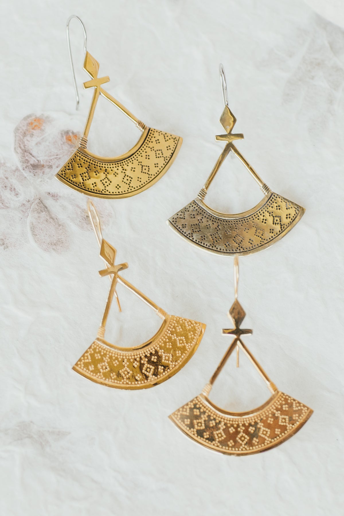 Sienna earrings - Brass