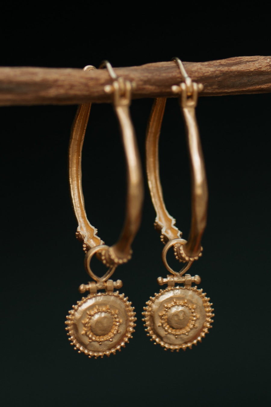 Kavani Hoops - 22k Gold Plated