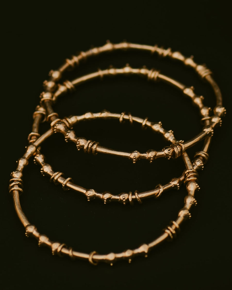 Kavani Bangle - 22k Gold Plated