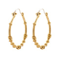 New Arrival -Ruhani Hoops - Brass