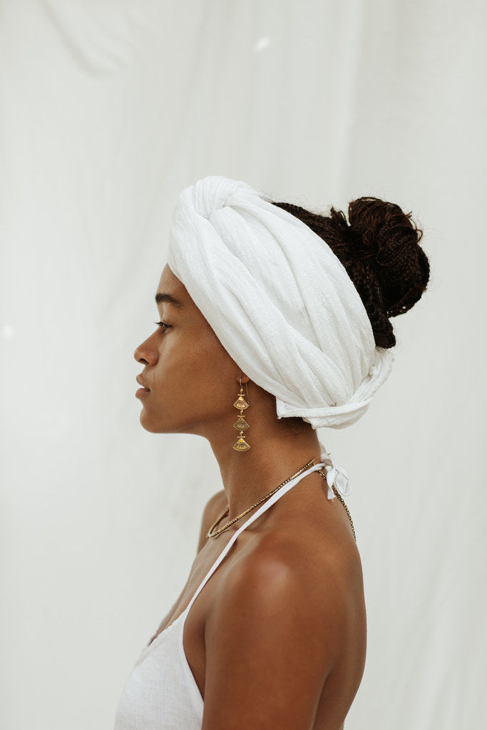 Triya Earrings - Brass
