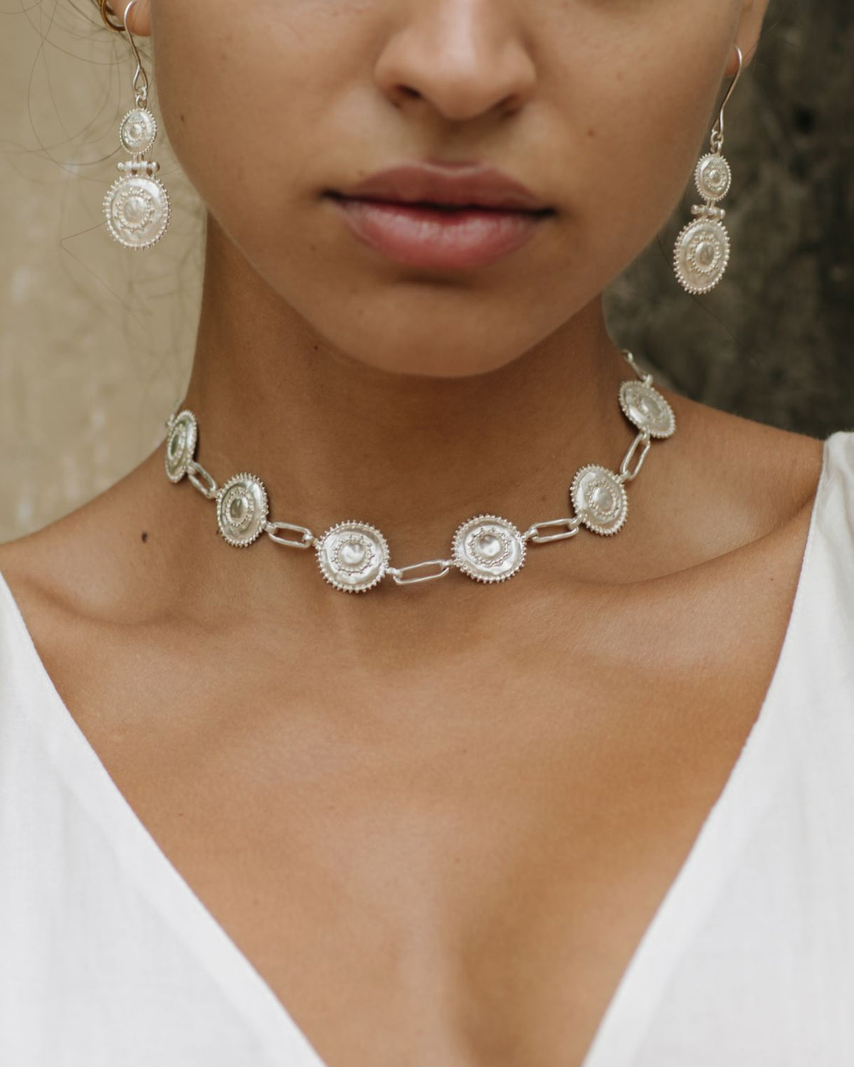 Kaavya Choker - Silver Plated