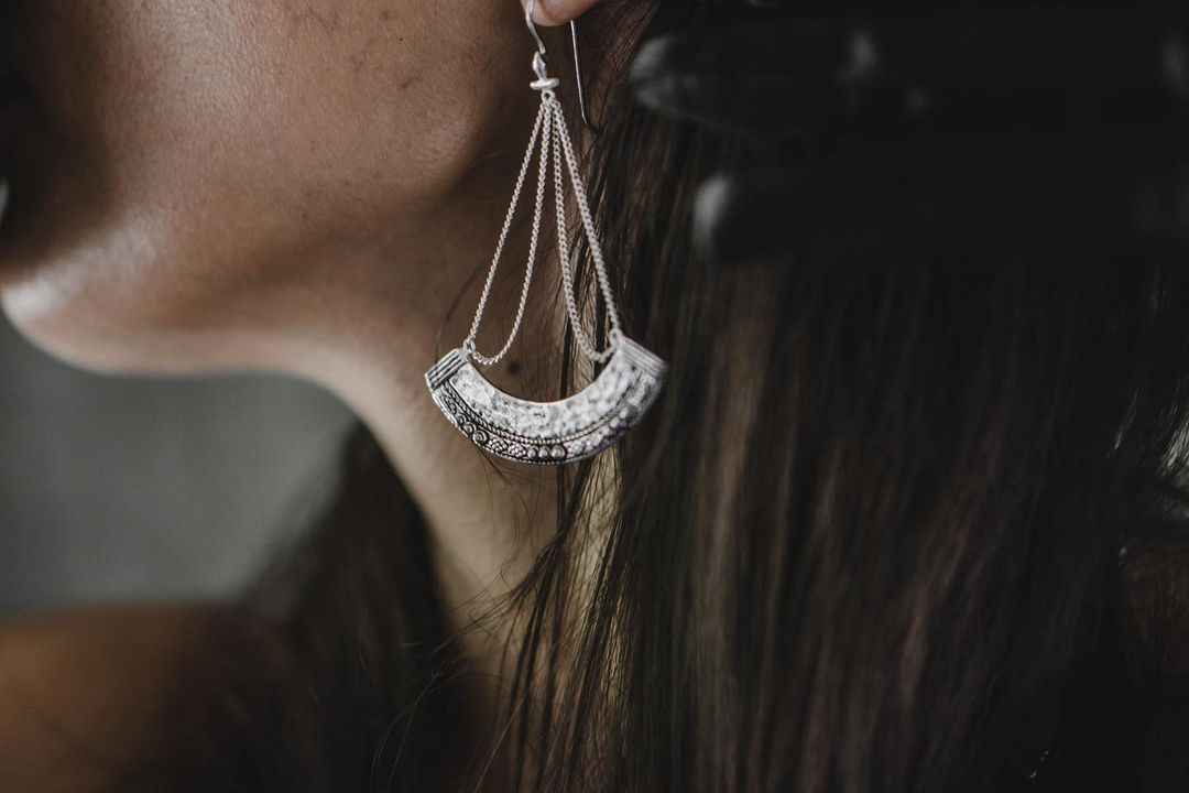 Lasya Earrings - Silver Plated
