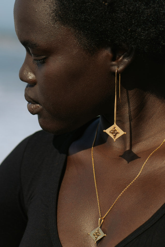 Sita earrings - 22k vermeil