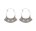 Large Semiya Hoops - White